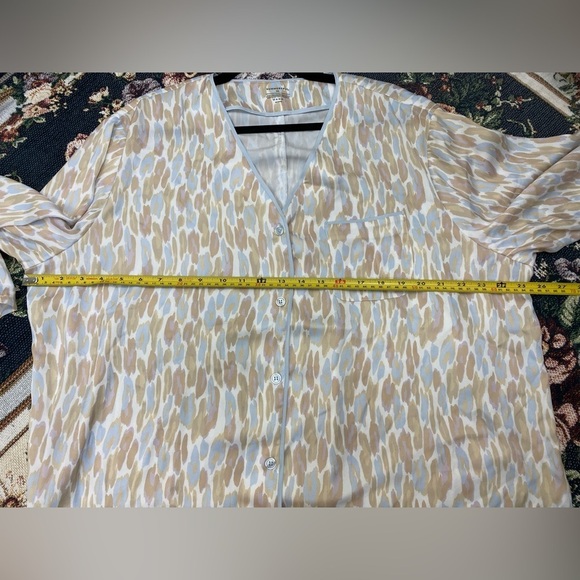 Summersalt Pajama Top Lightweight Sleepwear Relaxed Long Sleeve Button up sz XL - Picture 4 of 10
